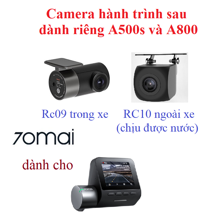 Cam sau RC09 RC10 nâng cấp RC06 Rear Camera 💖𝗙𝗥𝗘𝗘 𝗦𝗛𝗜𝗣💖 cho camera hành trình 70mai Dash Cam A800 A500s