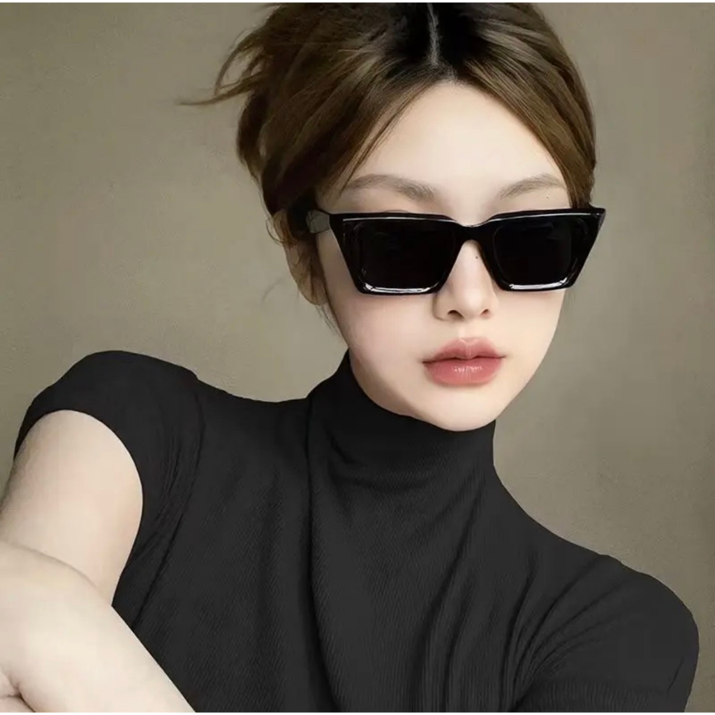 Mắt Kính Nam Nữ Chống UV Thời Trang Form Vuông Xếch Phong Cách