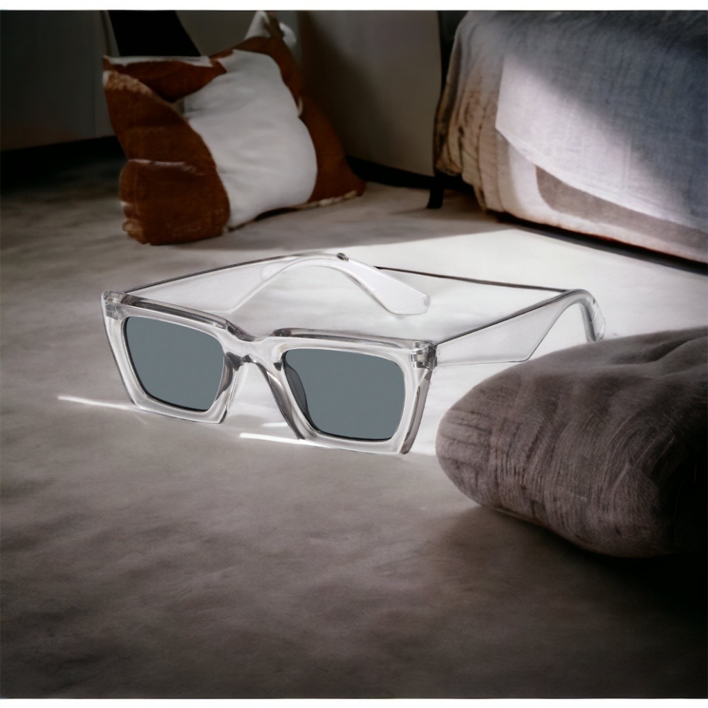 Mắt Kính Nam Nữ Chống UV Thời Trang Form Vuông Xếch Phong Cách