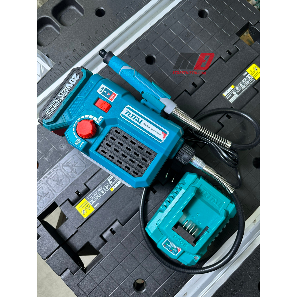 Máy mài khuôn dùng pin 20V TOTAL / TMGLI20011 / Kèm 1 pin 2.0Ah và sạc