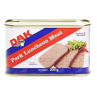 Pate thịt heo luncheon meat dak hộp 200g