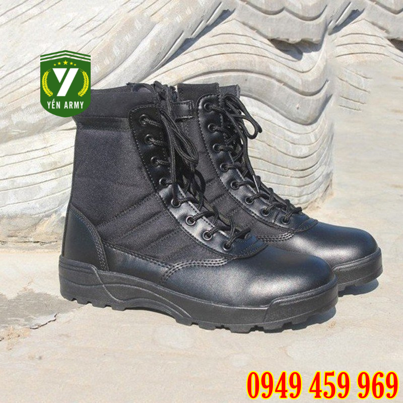 Giày Lính Cao Cổ Swat Chuyên Dụng - Giày Bốt Nam Nữ Phong Cách Lính Mỹ Full Size 36-44