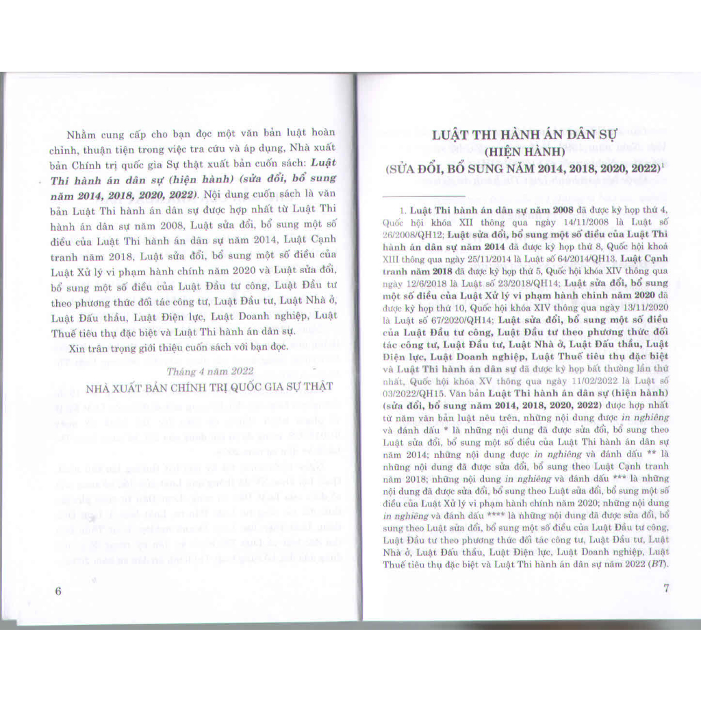 Sách - Luật Thi Hành Án Dân Sự (Hiện Hành) (Sửa Đổi, Bổ Sung Năm 2014, 2018, 2020, 2022) | BigBuy360 - bigbuy360.vn