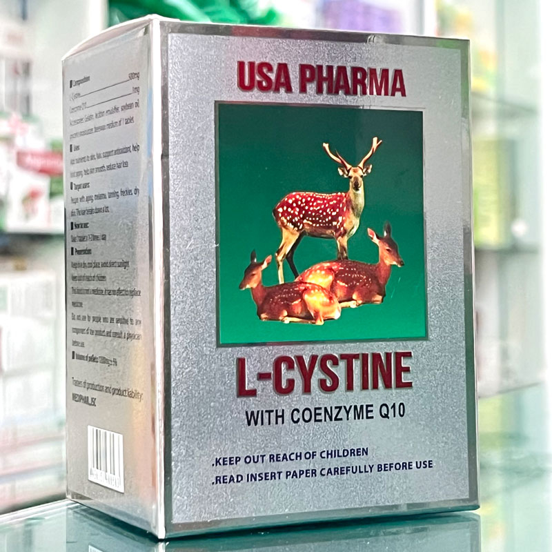 L-Cystine Coenzyme Q10 chống lão hóa, giúp da sáng mịn, giảm rụng tóc