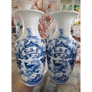 đôi lục bình men lam 40p.