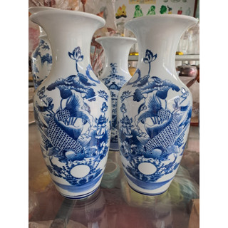 đôi lục bình men lam 40p.