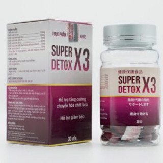Giảm Cân Super Detox X3 Ngân 98 giảm mỡ hiệu quả an toàn