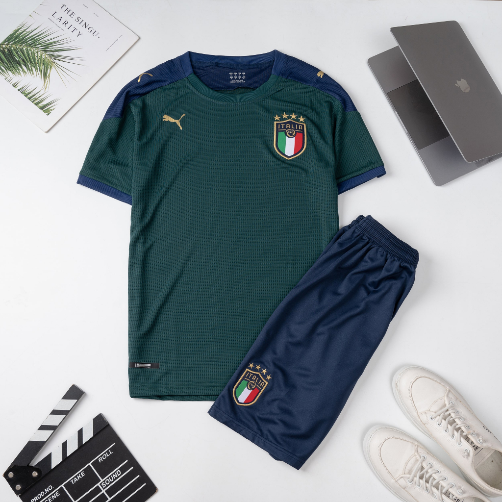 Áo Bóng Đá Đội Tuyển Italia Word Cup 2022-2023 Vải Gai Mịn Cao Cấp - Thoáng Mát - Thấm Hút Mồ Hôi