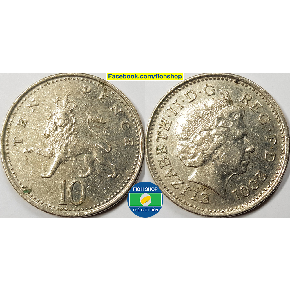 Đồng xu 10 Pence Anh Quốc (United Kingdom) 1998-2008