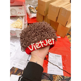 Mũ len tóc xù cho bé trai - Mũ len handmade