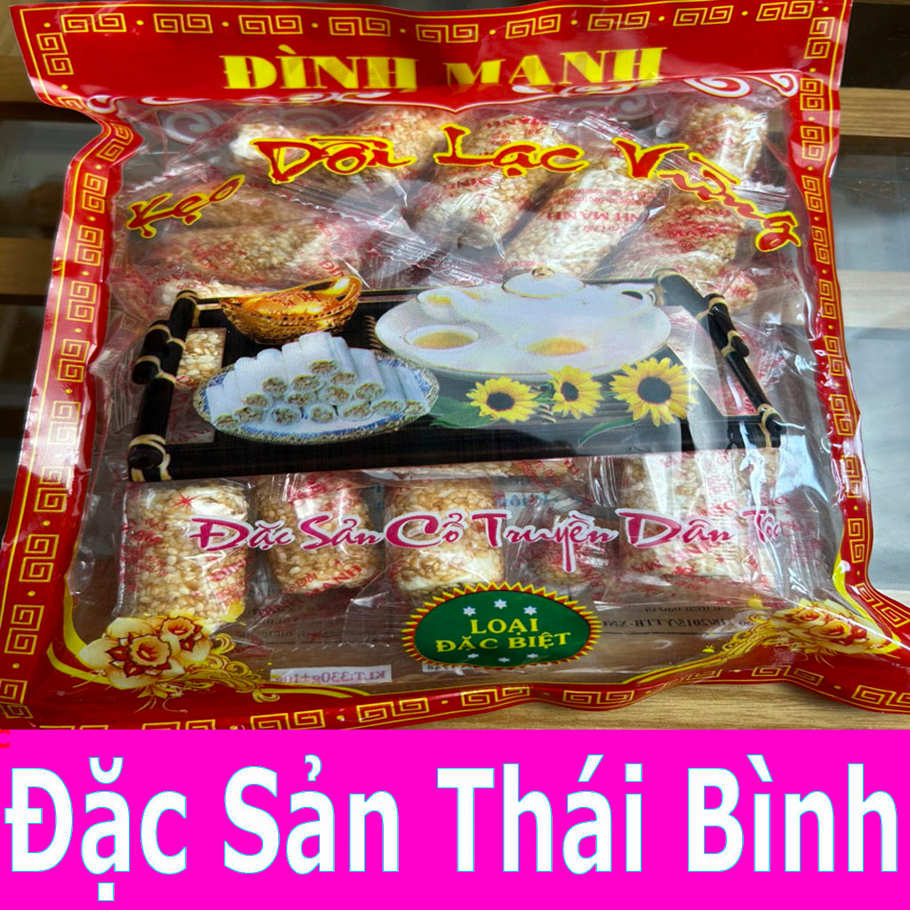 Bánh Cáy Làng Nguyễn - Bánh Cáy Đình Mạnh Đặc Sản Thái Bình Hàng Loại Cắt Miếng Nhỏ 600g
