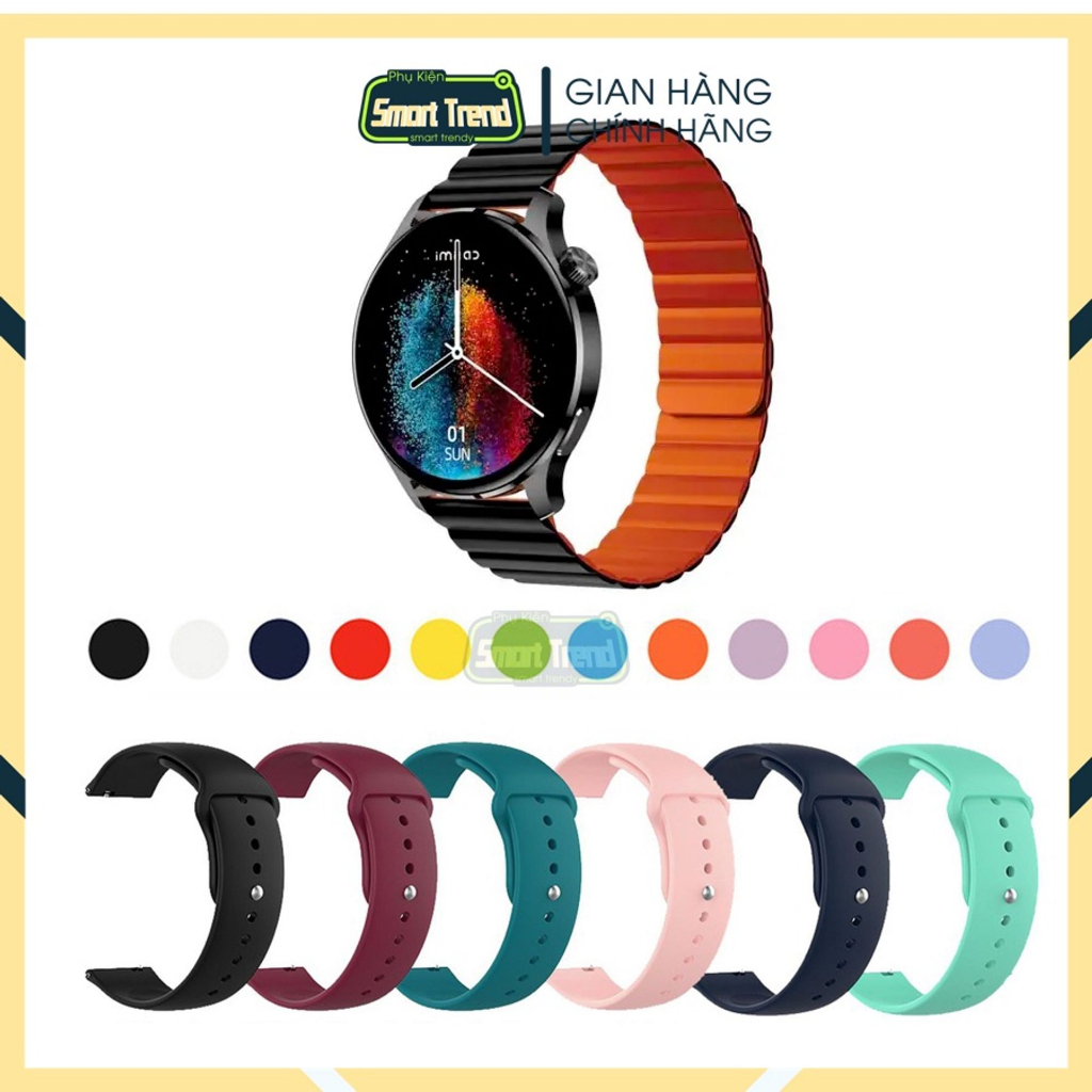 Dây Đeo Silicon Thay Thế Đồng Hồ Thông Minh Imilab W13 Silicone Dẻo Chốt Tháo Nhanh Smart Trend