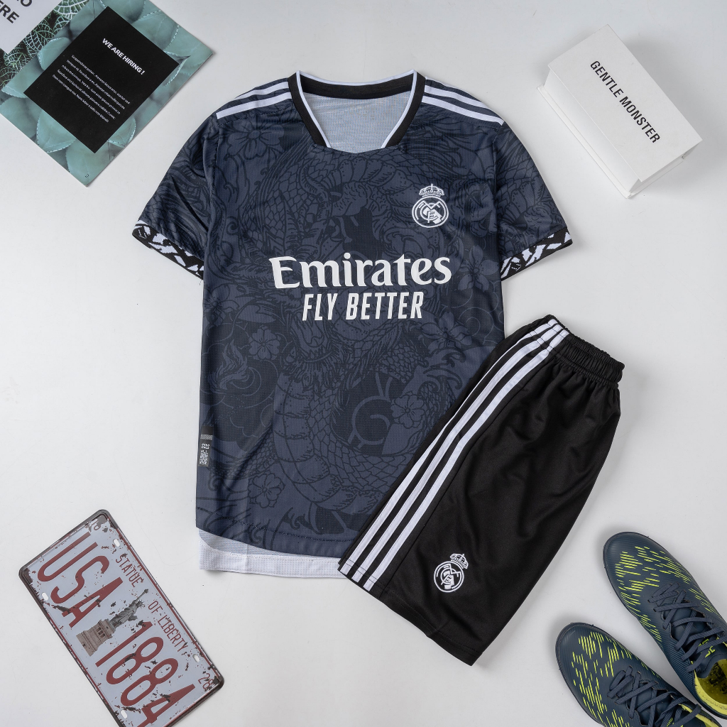 Áo Bóng Đá Câu Lạc Bộ REAL MADRID - Vải Gai Thái Mịn Cao Cấp - Thoáng Mát - Thấm Hút Mồ Hôi