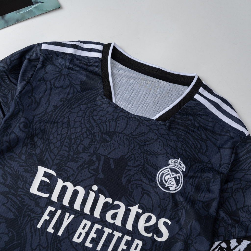 Áo Bóng Đá Câu Lạc Bộ REAL MADRID - Vải Gai Thái Mịn Cao Cấp - Thoáng Mát - Thấm Hút Mồ Hôi