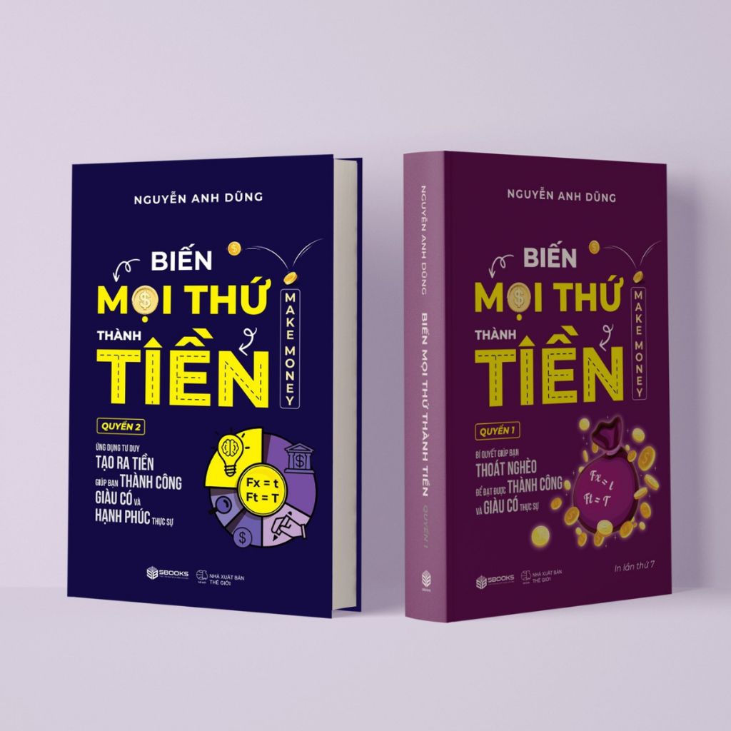 Sách - Combo 2 Cuốn Biến Mọi Thứ Thành Tiền (Quyển 1+2) - SBOOKS | BigBuy360 - bigbuy360.vn