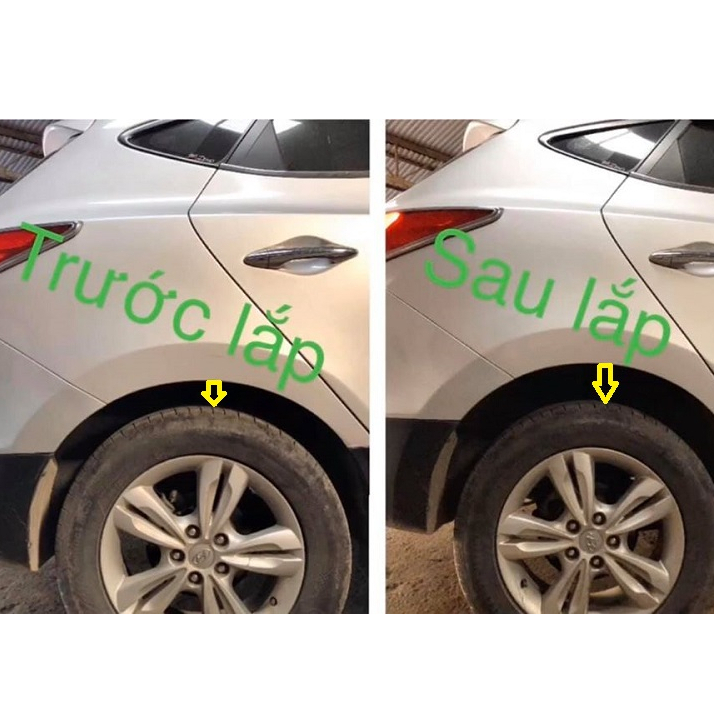 Hyundai  i10, i20 & KIA morning_ Bộ đệm cao su nguyên khối chất lượng cao dành cho bánh sau