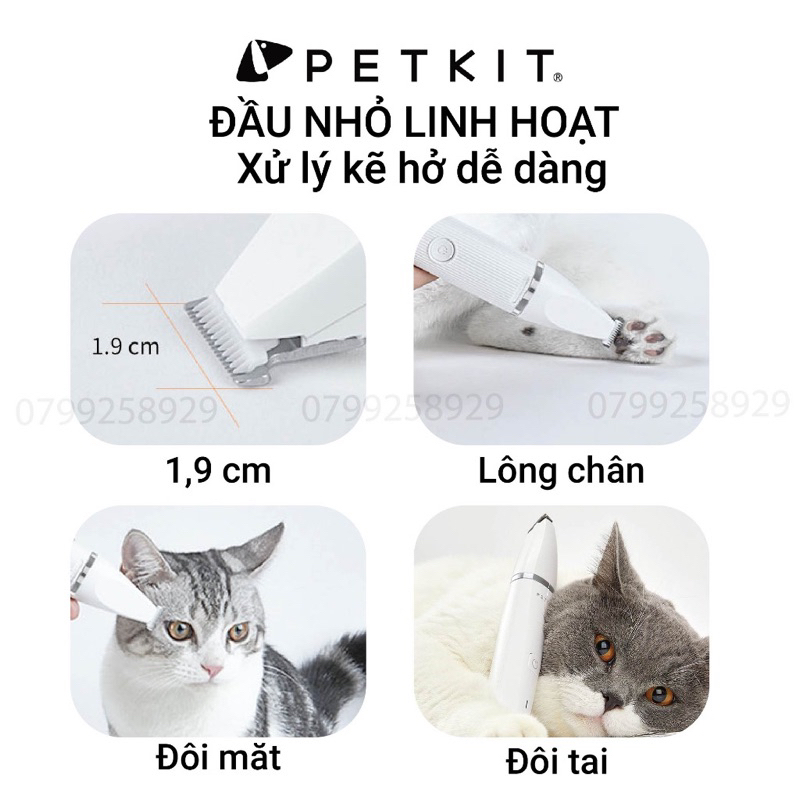 Tông Đơ Đa Năng PETKIT 2in1 Pro 2023 Chuyên Dụng Cắt Tỉa Lông Cho Thú Cưng - HÀNG CHÍNH HÃNG
