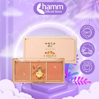 Phấn má hồng Hold Live 3 màu kiềm dầu chống thấm nước lâu trôi Secret Garden Blush HL461