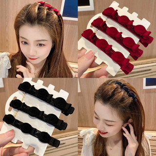 Kẹp tóc mỏ vịt bện tóc mái