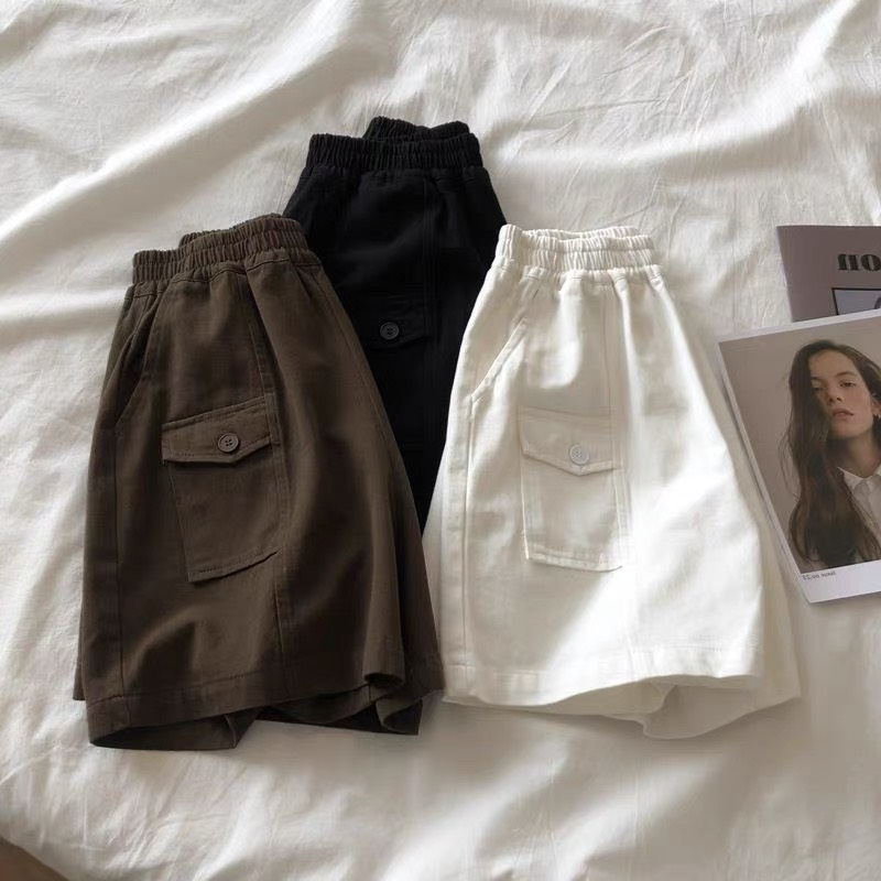 Quần short Kaki nữ hottrend 3 màu cơ bản, Uzangshop