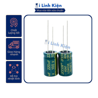 Tụ hóa 100v 220uf 13x21mm tần số cao chất lượng tốt.