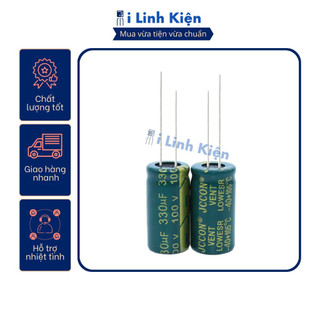 Tụ hóa 100v 330uf 13x25cm tần số cao chất lượng tốt.