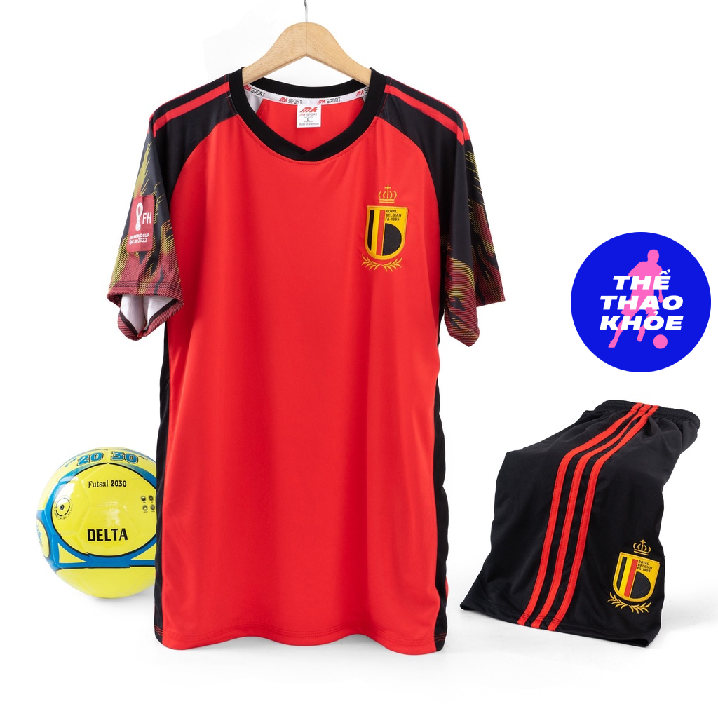 Quần Áo Bóng Đá, Đồ Đá Banh ĐỘI TUYỂN BỈ Đỏ 2024 - Thun Lạnh Cao Cấp, Không Nhăn, Không Xù Lông - Thể Thao Khỏe