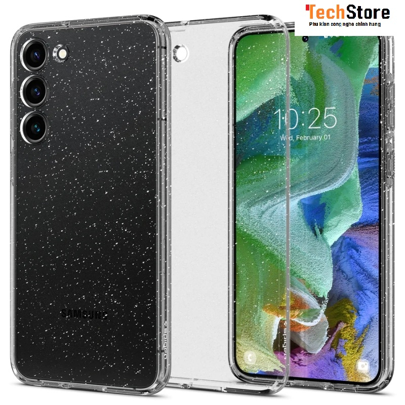 Ốp Spigen Liquid Crystal Glitter cho SAMSUNG GALAXY S23 Ultra/ S23+/ S23