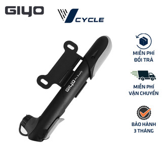 Bơm xe đạp Giyo GP-04S áp suất 100psi, bơm xe đạp mini treo khung xe