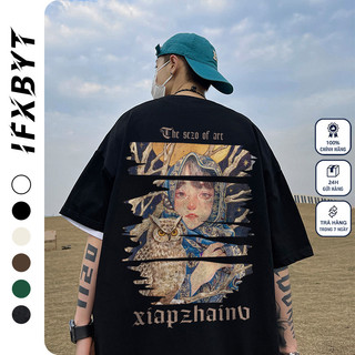 Áo thun unisex IFXBYT Y0310 100% cotton phong cách đường phố ulzzang cổ điển