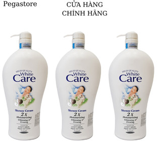 Sữa tắm dưỡng ẩm trắng da WHITE CARE Shower - sữa tắm dê 550ml - dầu tắm Cream 2X Moisturising 1200ML