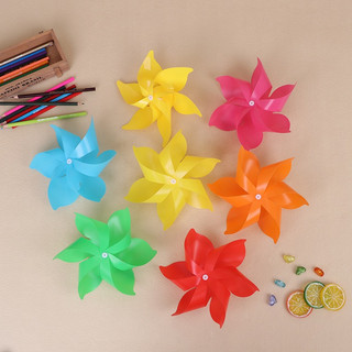 100 chong chóng nhựa 6 cánh size 22cm siêu rẻ đủ màu
