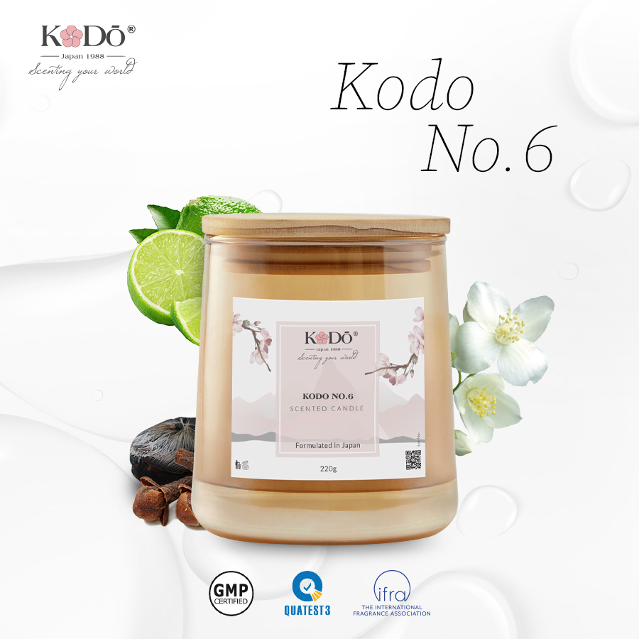 KODO - Nến thơm tinh dầu nước hoa cao cấp không khói an toàn, thư giãn - hũ 220gr