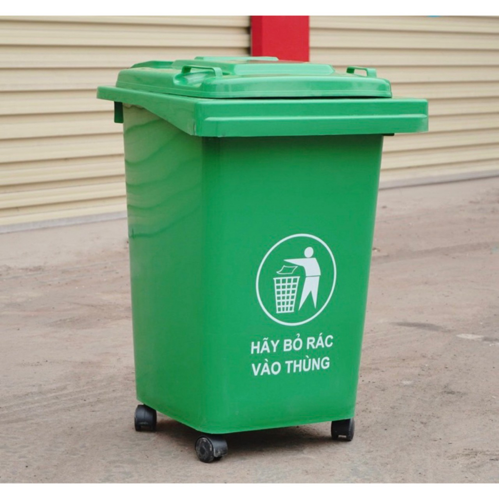 Thùng rác có bánh xe 60 lít