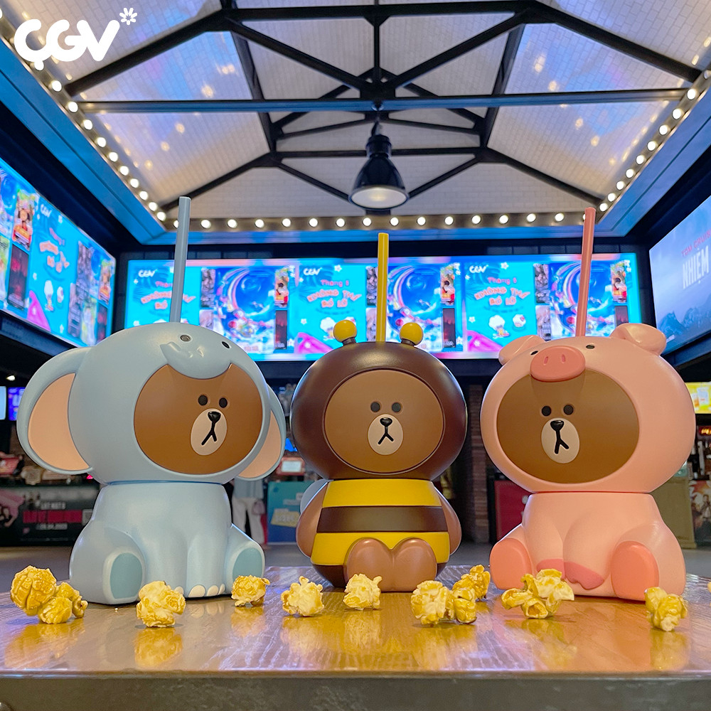 Ly nước CGV Cinemas Vietnam Jungle Brown