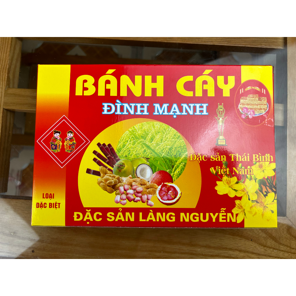 Bánh Cáy Làng Nguyễn - Bánh Cáy Đình Mạnh Đặc Sản Thái Bình Hộp 400g