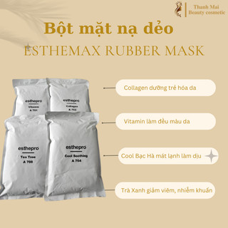  Mặt Nạ Bột Dẻo Esthemax 2000ml - Mỹ Phẩm Esthepro Spa Hàn Quốc 1kg Dưỡng Da Làm Dịu Sau Nặn Mụn 