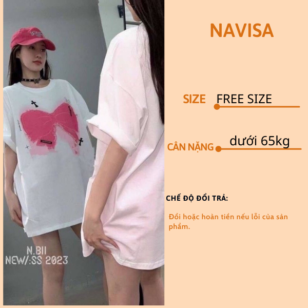 Áo thun nữ tay lỡ chất cotton khô 3158 thêu đáp BƯỚM HỒNG phong cách Hàn Quốc CAMASTORE M948