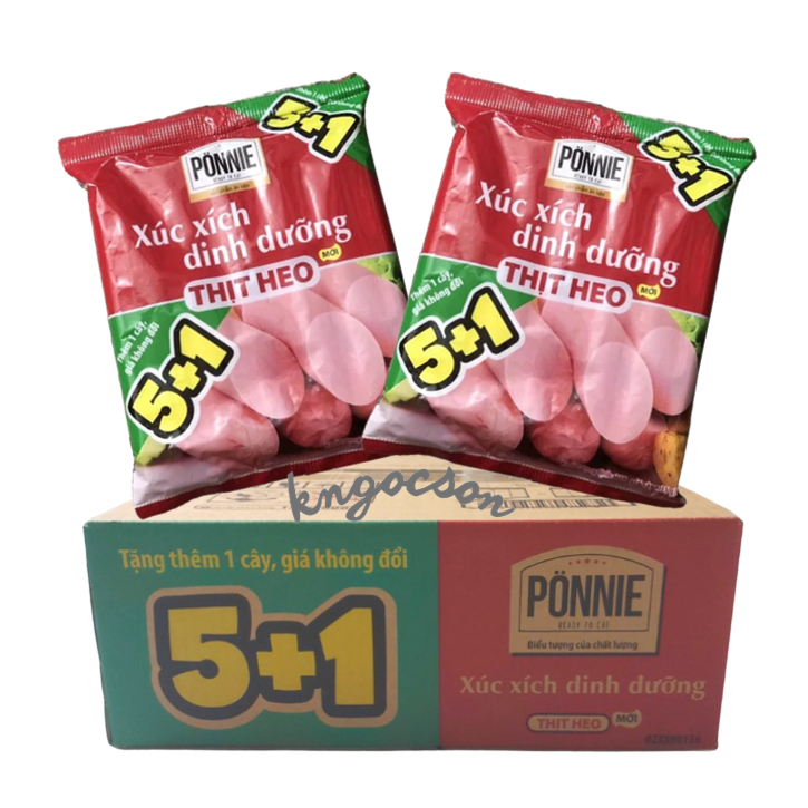 Xúc Xích Dinh Dưỡng Thịt Heo PONNIE  198g - HSD: 01/2024