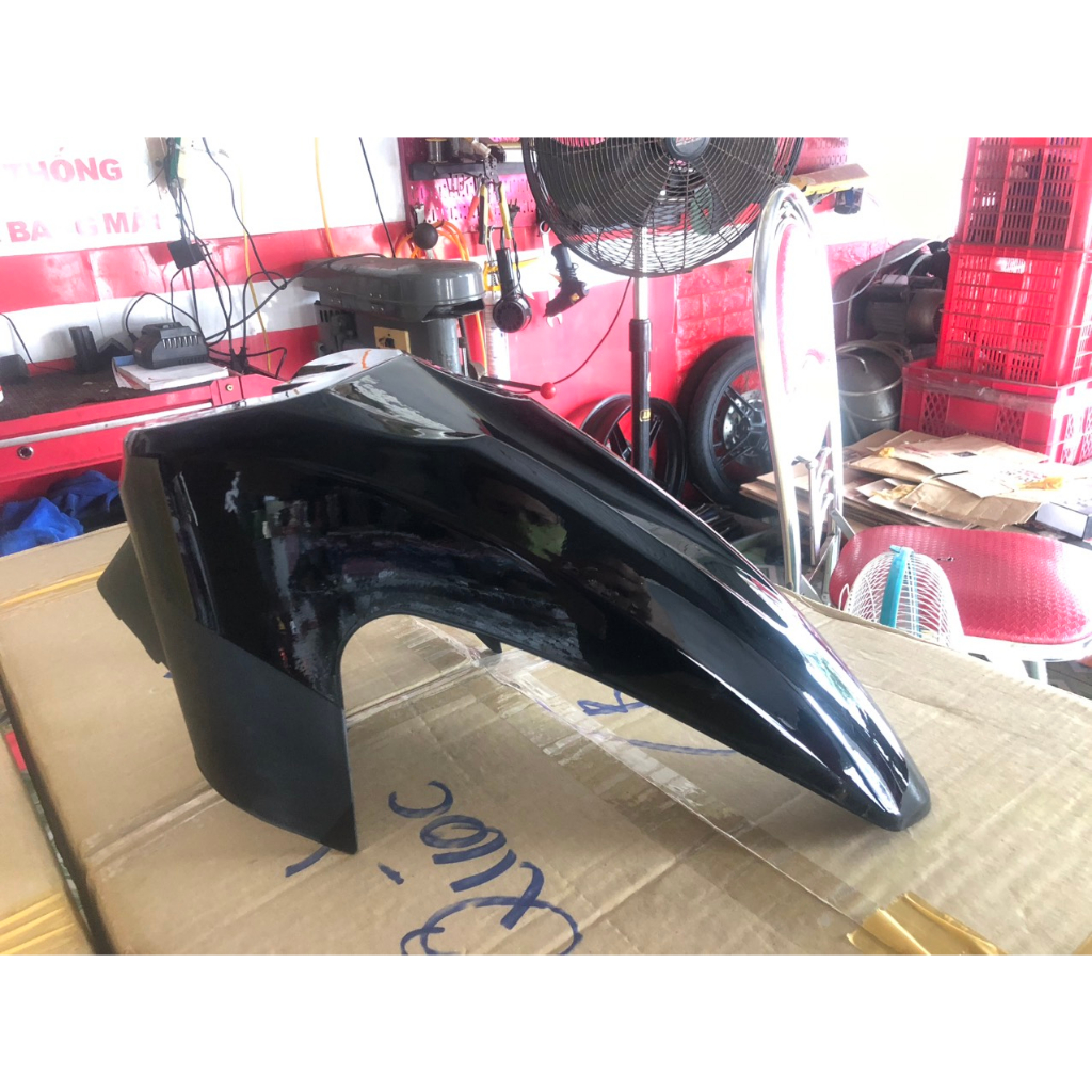 Dè trước Sirius Fi chế gắn sirius 50cc/ 110 xăng cơ, đã khoét lỗ phuộc sẵn.