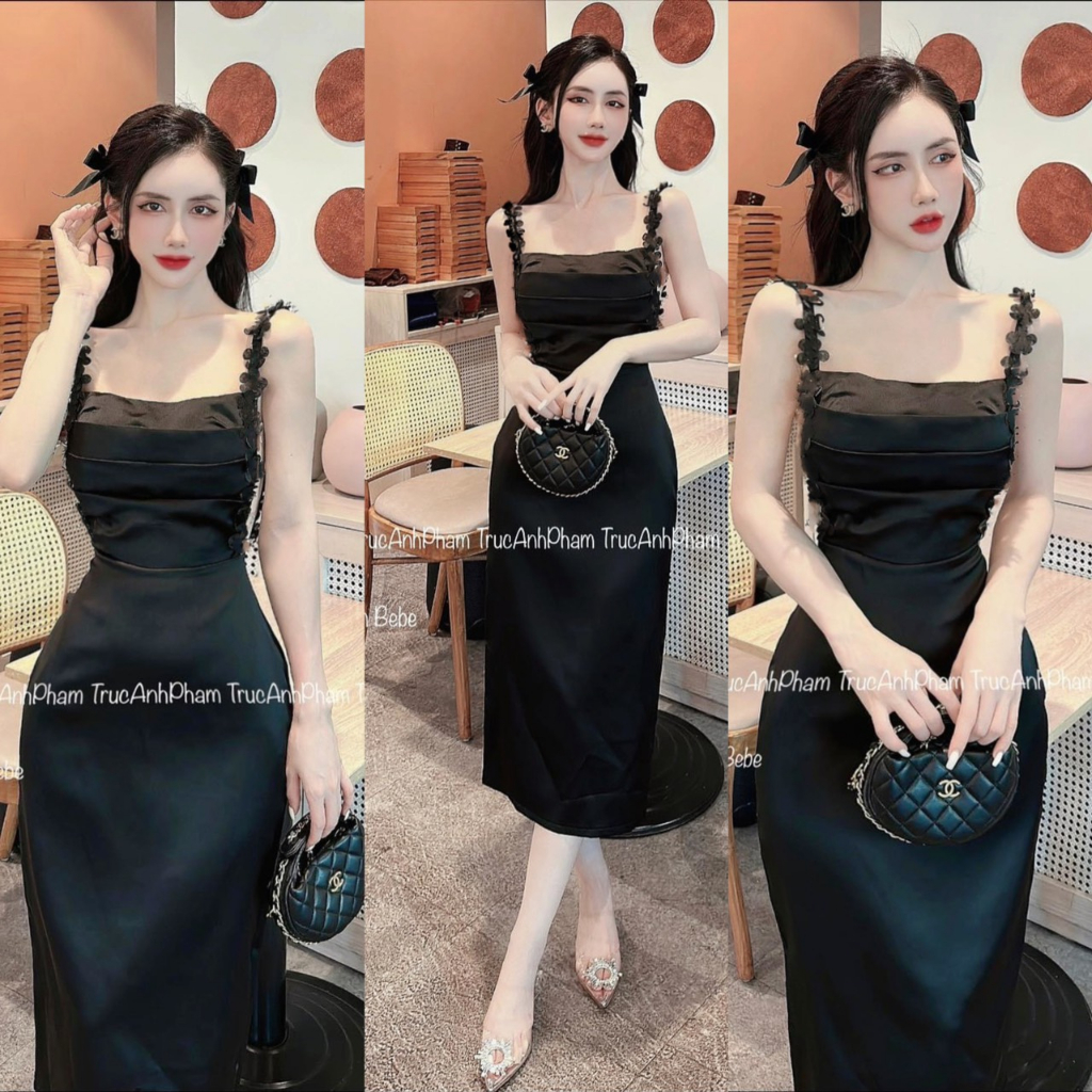 Đầm 2 dây. CÓ 1 màu. KÈm hình chụp thật 100%. SIze dưới 54kg vừa. Đơn giản mà đẹp. Mua nhanh kẻo hết nha