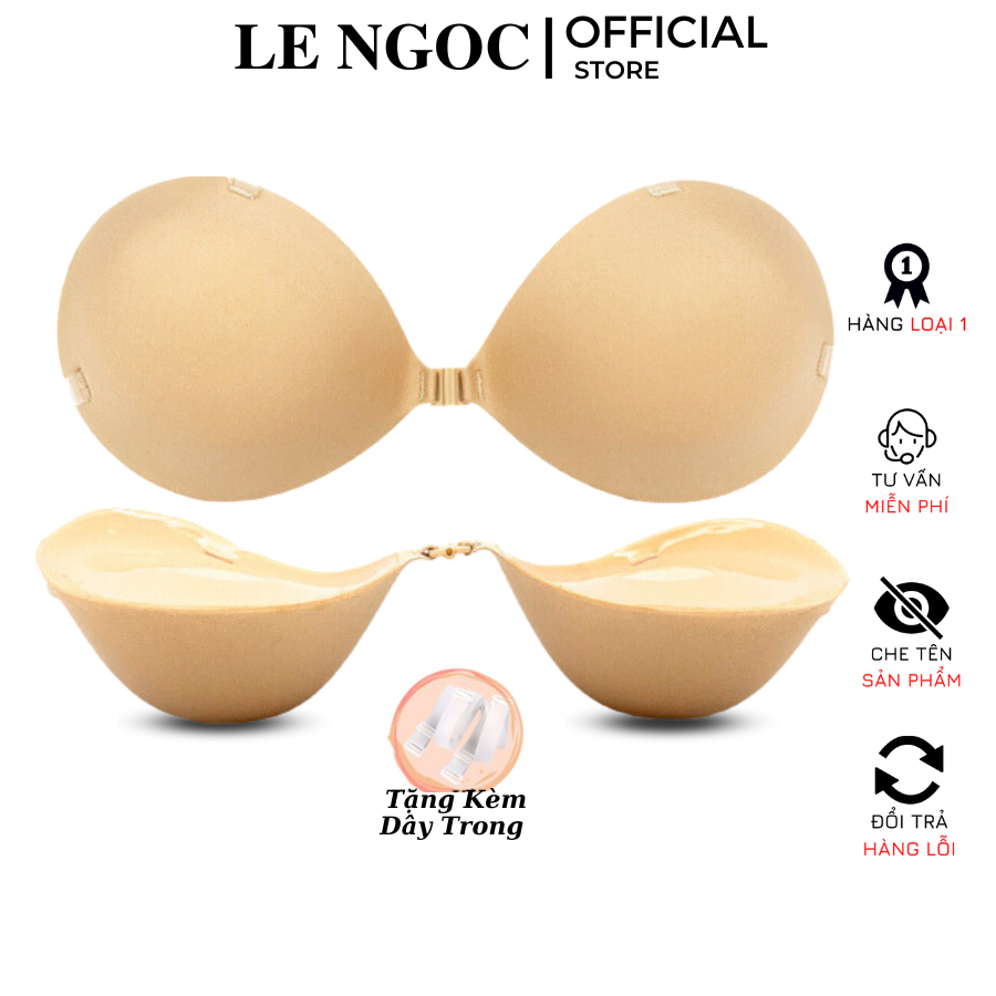 Áo Dán Nâng Ngực Đệm Dày 6cm Giúp Tạo Khe Cho Vòng 1 Căng Tròn Lê Ngọc 322