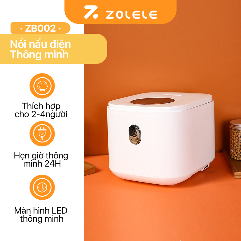Nồi cơm điện đa năng ZOLELE điều khiển chức năng nấu ăn thông minh ZB002 2.5L  - Chính hãng