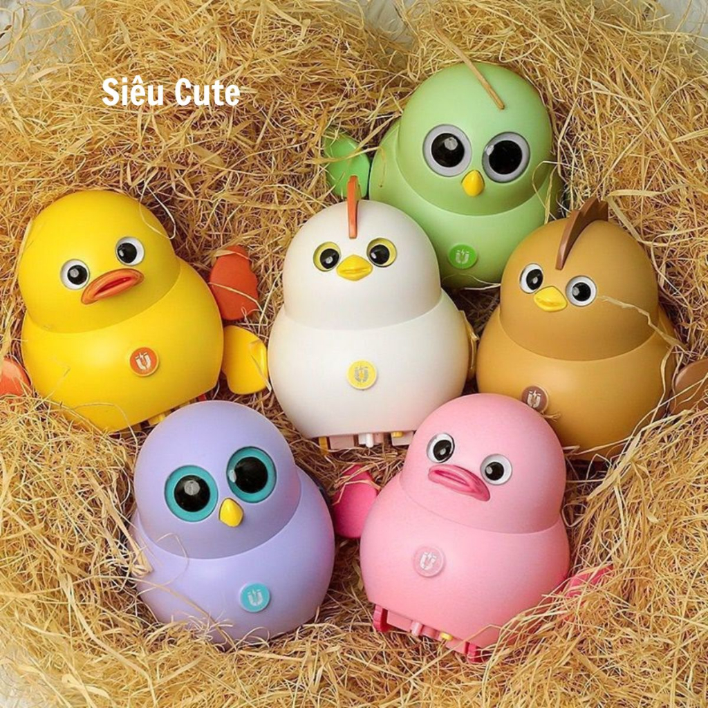 Đồ Chơi Trẻ em Sét 6 Gà Con Lắc Lư Bằng Điện Từ Tính,Chạy Bộ Theo Hàng Dễ Thương Cho Bé-TiệmNhàSóc