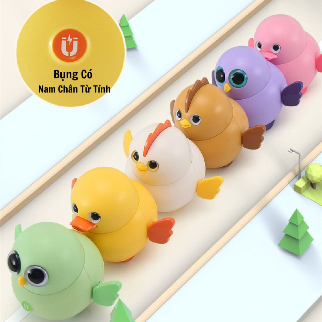 Đồ Chơi Trẻ em Sét 6 Gà Con Lắc Lư Bằng Điện Từ Tính,Chạy Bộ Theo Hàng Dễ Thương Cho Bé-TiệmNhàSóc