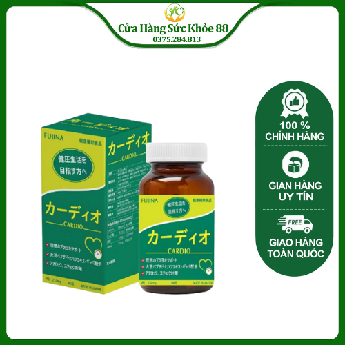 Viên uống ổn định huyết áp Fujina Cardio Nhật Bản