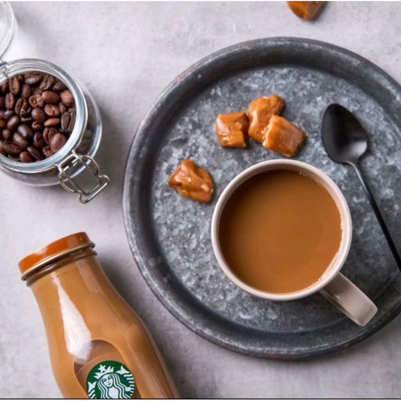 Cà phê sữa đóng chai thủy tinh STARBUCKS FRAPPUCCINO CHAI 281ML
