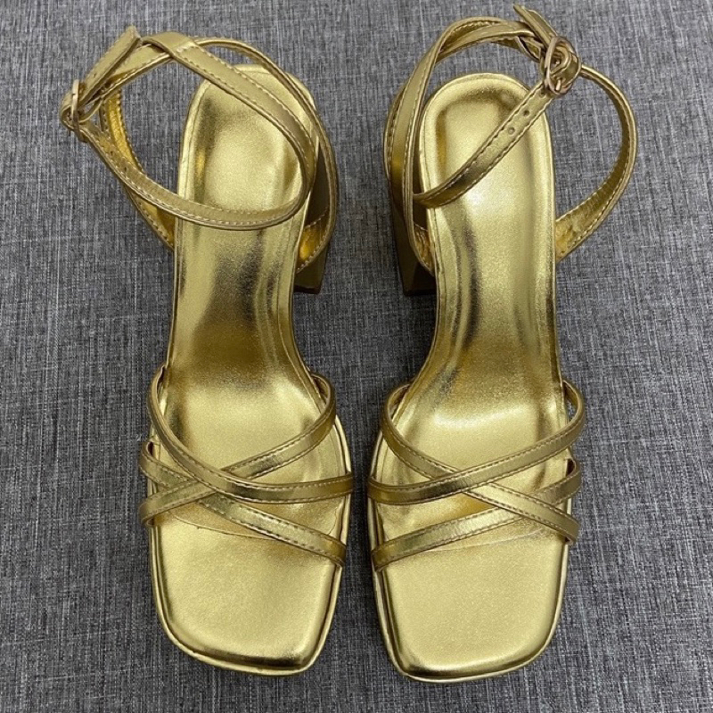 ORDER 🌿 GIÀY CAO GÓT ĐẾ ĐÚP QUAI CHÉO 12cm