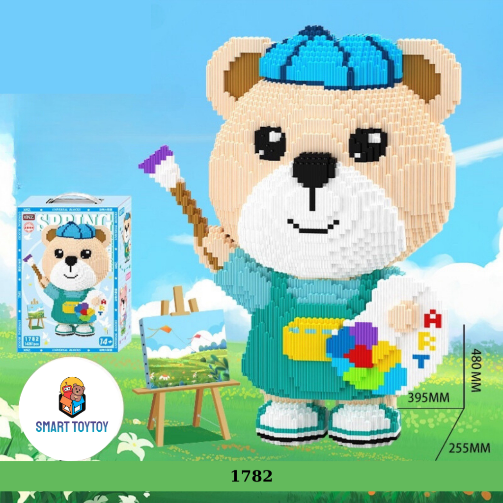Đồ chơi Xếp Hình Lego Kuromi 55cm, Đồ chơi lắp ráp mô hình Kuromi cỡ lớn, Thỏ Melody 55cm
