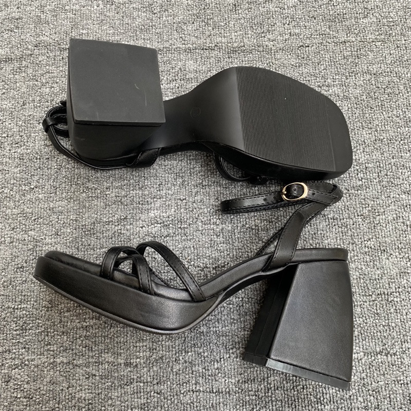 ORDER 🌿 GIÀY CAO GÓT ĐẾ ĐÚP QUAI CHÉO 12cm